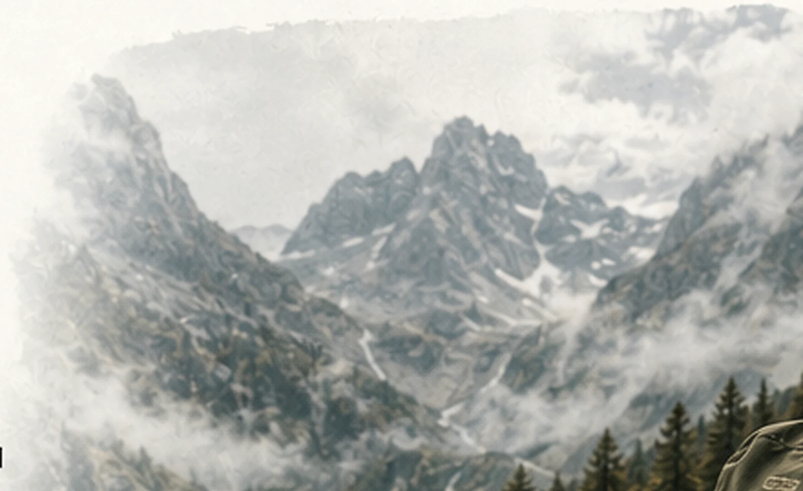 Mountain terrain used as a field-testing backdrop